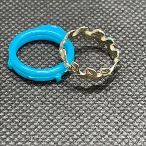 Sterling silver leaf ring band size 4